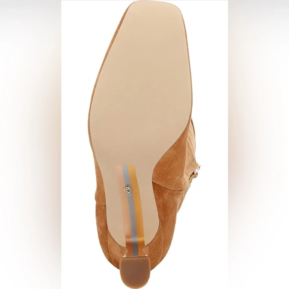 Sam Edelman Tan Over the Knee Boots with Classic Silhouette
